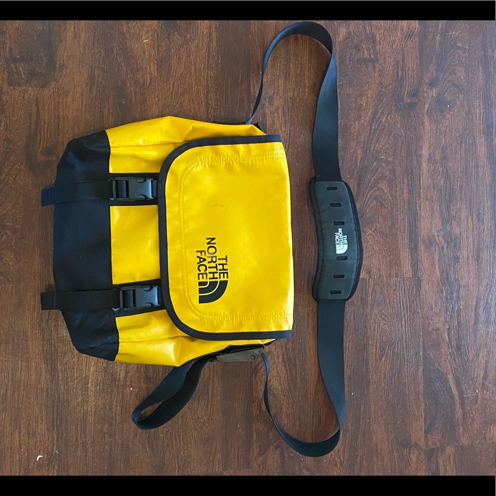 North Face Yellow Laptop Bag.